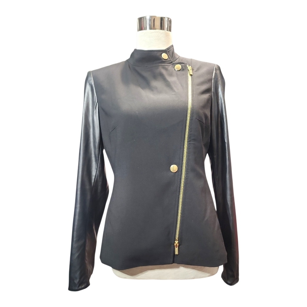 Calvin Klein Black Blazer with Gold Accents